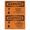 Signmission OSHA WARNING, Buried Cable Call Before Digging Bilingual, 14in X 10in Decal, OS-WS-D-1014-L-12508 OS-WS-D-1014-L-12508 - alternate 1